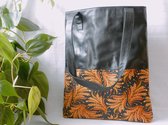 BaliBatiks -Shopper Bag - Leren Tas - Bali - Batik - Zwart