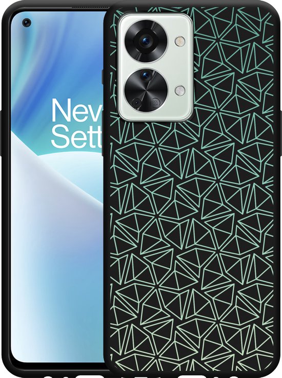 Samsung Galaxy A51 Hoesje - Blauwe Glitterstructuur In Een Bewegend Patroon Siliconen Telefoonhoesje