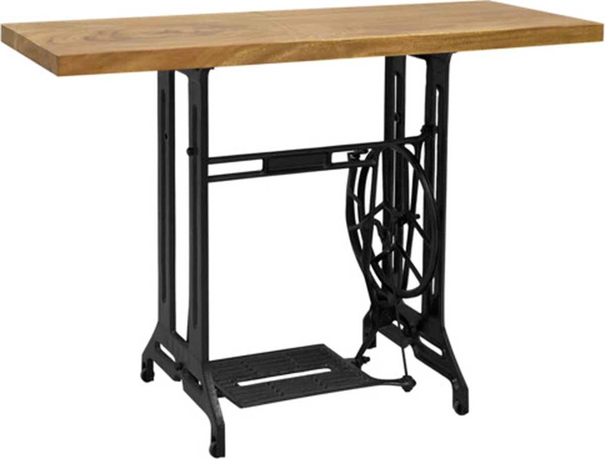 vidaXL Wandtafel - naaimachine - 110x40x75 - cm Bruin