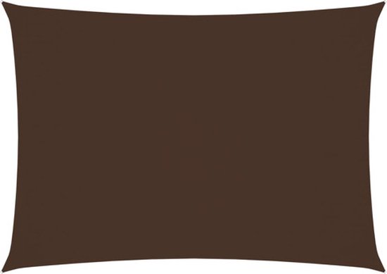 vidaXL Parasol Rectangulaire 2,5x4,5 m Tissu Oxford Marron