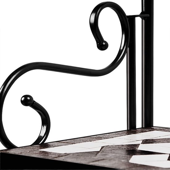 Relaxdays, Zwart Bloemenrek, Inklapbaar, 3 Niveaus, Balkon, Tuin En Binnen Metaal Plantenrek H X B D 83 44 5 25 Cm 1 Stuk 1158157769