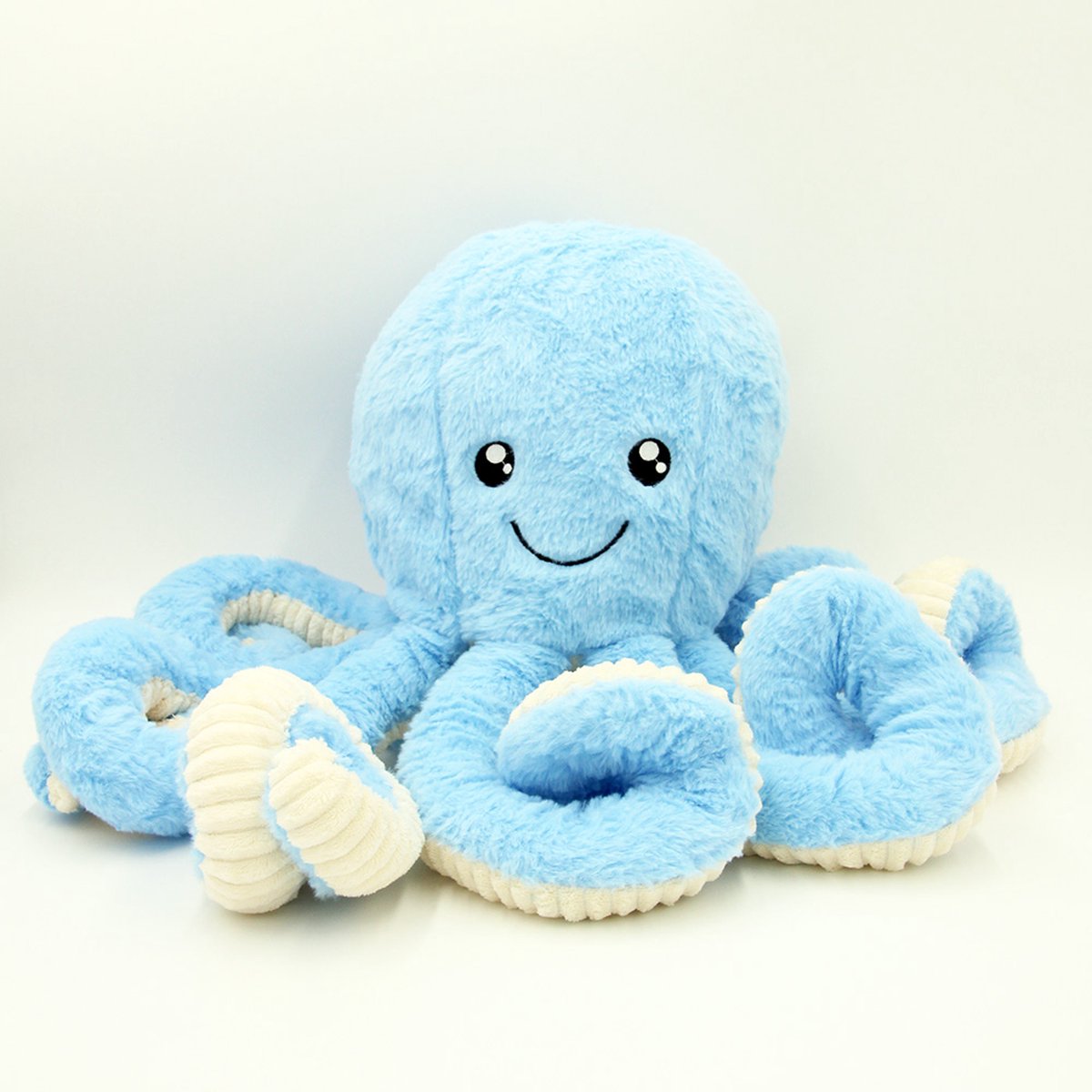 DW4Trading Pluche Knuffel Octopus - Blauw - 80cm
