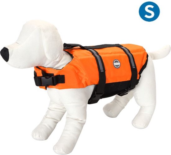 Nobleza Hondenzwemvest - zwemvest - reddingsvest - voor honden - Oranje - S