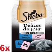Sheba - Délices Du Jour Poisson En Gelée - Nourriture pour chat - 6 sachets de 6x50g