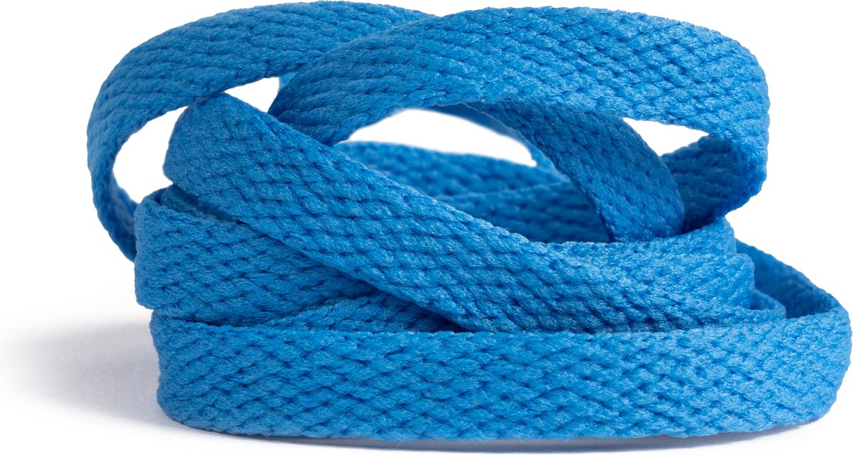 GBG Sneaker Veters 180CM - Blauw - Blue - Schoenveters - Laces - Platte Veter - o.a. geschikt voor Asics, New Balance, Nike