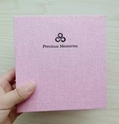 Mini Fotoalbum Precious Memories - 18 Pagina's - Fotoboek - Musthave - Mini album - Memories - Roze