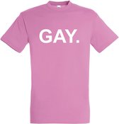 T-shirt Gay. | Regenboog vlag | Gay pride kleding | Pride shirt | Roze | maat XXL