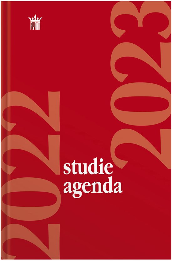 Ryam Schoolagenda Studie Agenda - Rood Hardcover (12cm x 19cm) | bol.com