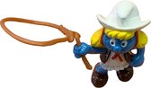 Smurfin speelfiguur als cowboy - Cowgirl - 20147 - Schleich - 5,5 cm