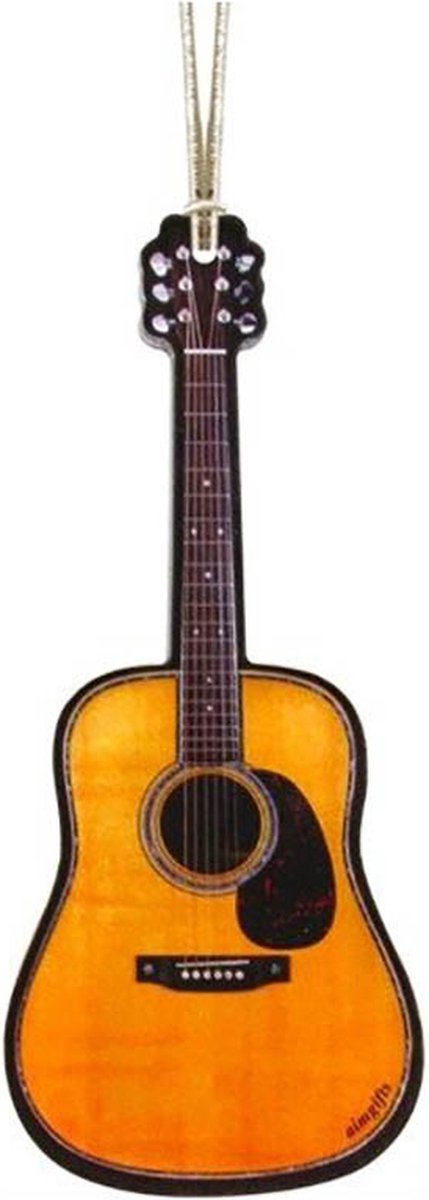 Kerstversiering, akoestische gitaar Akryl