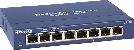 Netgear ProSAFE GS108GE - Netwerk Switch - Unmanaged - 8 Poorten - 3-Pack