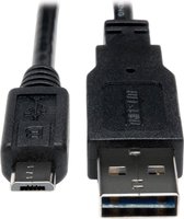 Tripp Lite UR050-001 câble USB 0,3 m USB 2.0 USB A Micro-USB B Noir