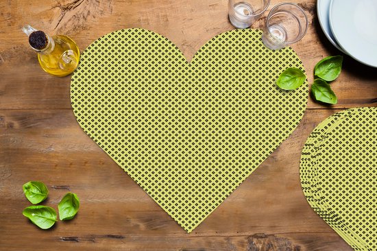 Sets de table - Napperons - Napperons coeur - Frida Kahlo - Art - Motifs - 8 pièces