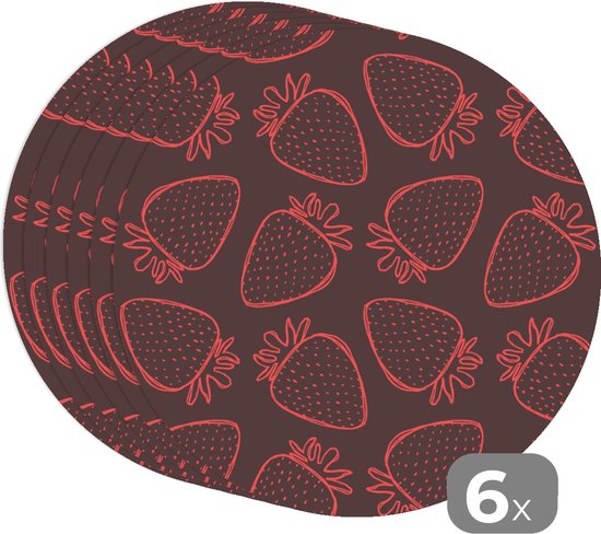 Weldomcor Set van 4 ronde placemats, wasbaar, hittebestendig, antislip, katoenen placemats, voor keuken, lunch, bruiloft, boerderij, decoratie, bloem