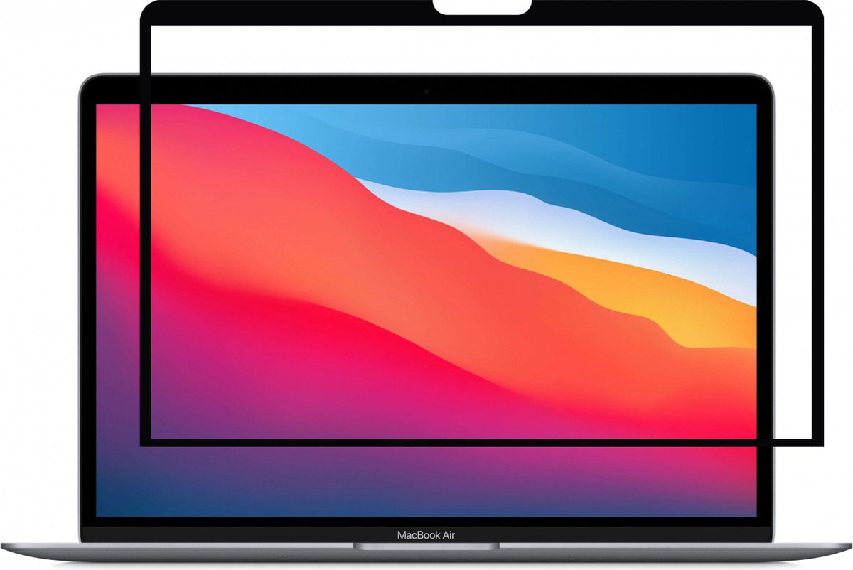 GrizzlyCoat - Apple MacBook Air 13 Inch (2010-2019) Screenprotector Anti-Glare Folie - Case Friendly - Zwart