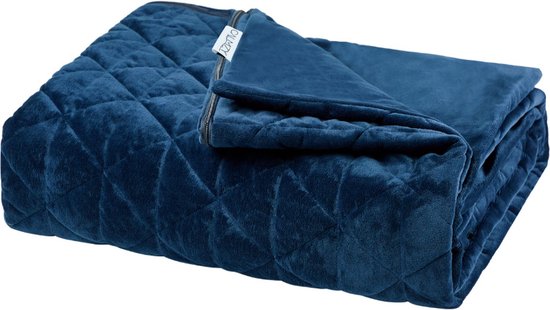 Calmzy Superior Soft - Duvet cover - Verzwaringsdeken hoes - 150 x 200 cm - Superzacht - Comfortabel - Fleece Navy Blauw