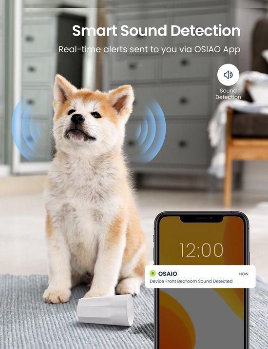 GNCC P1 Wifi Babyfoon met Camera - Met App - 1080P - Bidirectionele Audio - Super IR Nachtzicht - Bewegingsdetectie - Sirene - Wit