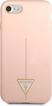 Guess Silicone Triangle Line Back Case - Apple iPhone 7/8/SE/SE 2020 (4.7") - Roze