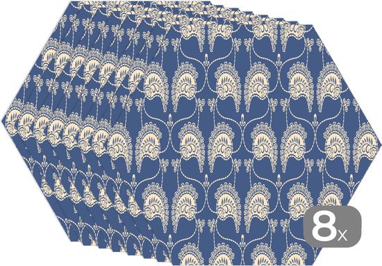 Lot De Napperons Vintage En Mélamine – Malod – Multicolores