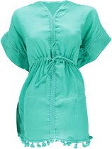 Overtop Mesdames Beach Summer Dress Turquoise
