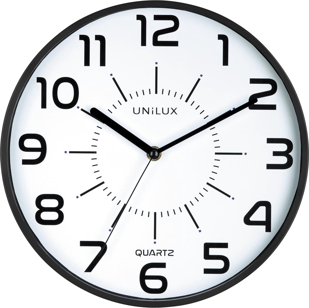 Unilux Pop wandklok, diameter 30 cm, zwart 10 stuks