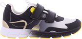 Piedro Sport - Rens - Sneakers - Grijs Zwart Geel - Klittenbandsluiting - Schoenmaat 41 - Valt kleiner: bestel een maat groter
