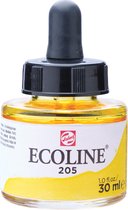 Talens Ecoline aquarelle flacon de 30 ml, jaune citron 3 pièces