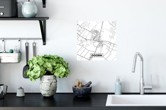 Stickers muraux - Carte - Plan de la ville - Épine - Carte - 30x30 cm - Film adhésif