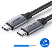 UGreen USB C naar USB C kabel 1.5 meter - 60W - PD3.1 Power Delivery