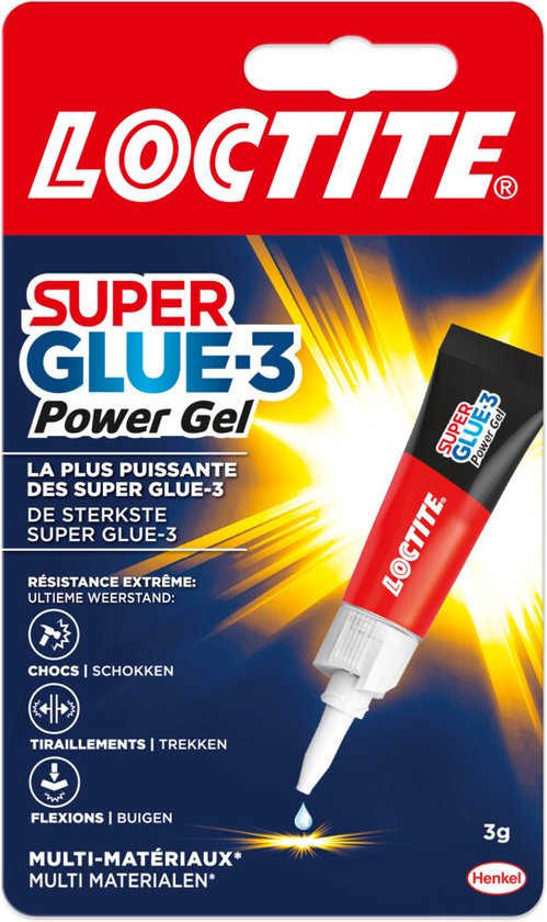 Loctite Power Gel 3 g - Multilijm Alleslijm - Geen druppels en Vlekken -  Multi lijm... | bol.com