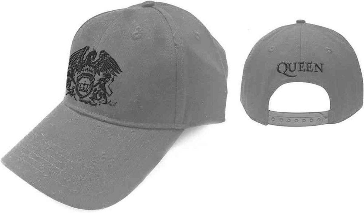 Queen - Black Classic Crest Baseball pet - Grijs