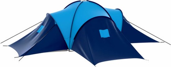 vidaXL - Tent - 9-persoons - donkerblauw - en - blauw van Vidaxl — afbeelding 2
