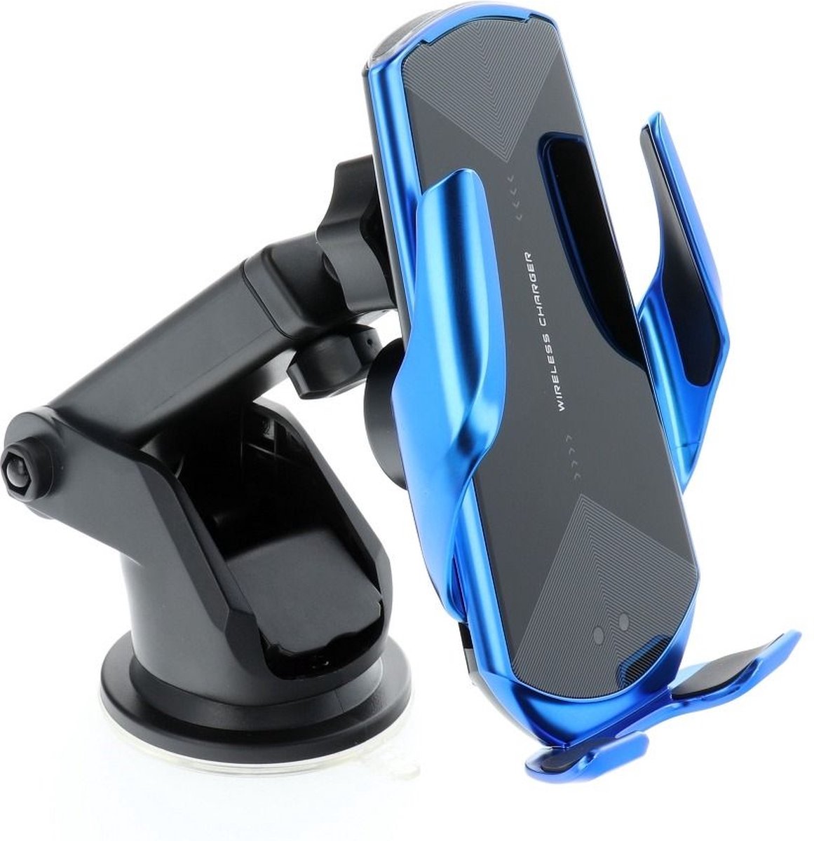 Autohouder met draadloze oplaadautomaat HS3 infrarood sensor - 15W - blauw