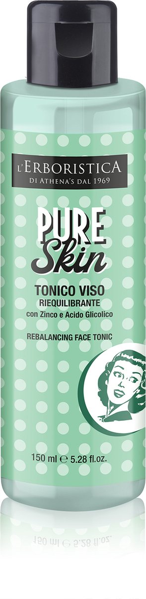 PURE SKIN Gezicht Tonic Zinco - Acido Glicolico - Biologisch en natuurlijk - Vintage 150 ml