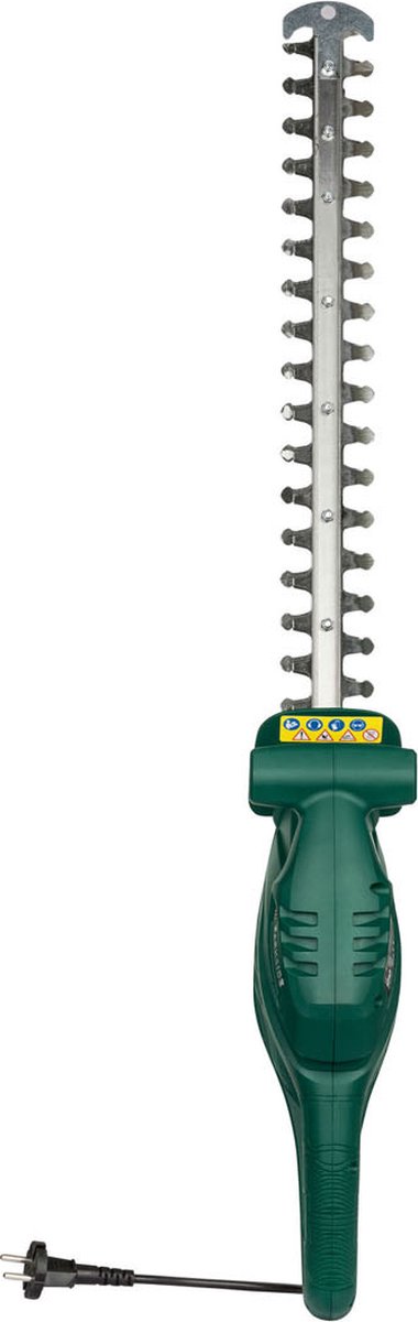 Parkside Elektrische Heggenschaar - Toerental: 3400 tpm - Takdikte: max. 12 mm - Vermogen: 450 W - Elektromotor van 450 W met metalen aandrijving - Veiligheidsschakelaar met tweehandsbediening - Elektrisch remsysteem van Merkloos	 — afbeelding 2