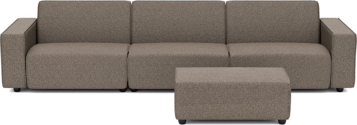 Icon deluxe loungeset 6-zits + hocker small Charcoal