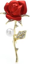 Broche 003 Roos rood
