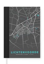 Notitieboek - Schrijfboek - Kaart - Lichtenvoorde - Plattegrond - Stadskaart - Notitieboekje klein - A5 formaat - Schrijfblok