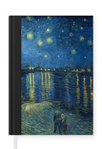 Notitieboek - Schrijfboek - De Sterrennacht - Vincent van Gogh - Notitieboekje klein - A5 formaat - Schrijfblok