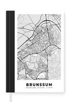 Carnet - Carnet - Plan de la ville - Brunssum - Grijs - Wit - Carnet - Format A5 - Bloc-notes - Carte