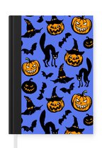 Carnet - Carnet d'écriture - Halloween - Chat - Sorcière - Carnet - Format A5 - Bloc-notes