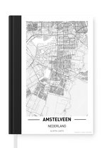 Notitieboek - Schrijfboek - Stadskaart Amstelveen - Notitieboekje klein - A5 formaat - Schrijfblok - Plattegrond