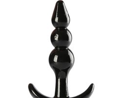 Anaal plug silicone zwart 9 cm