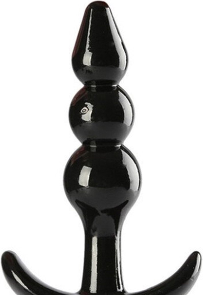 Goedkoopste Anaal plug silicone zwart 9 cm