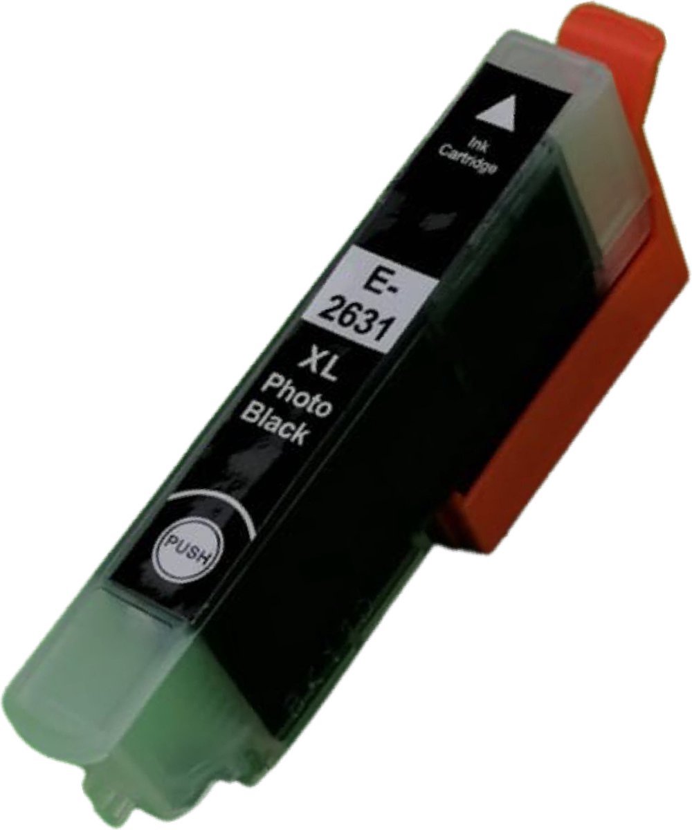 Inktplace Huismerk T2631 Inkt cartridge Black / Zwart geschikt voor Epson