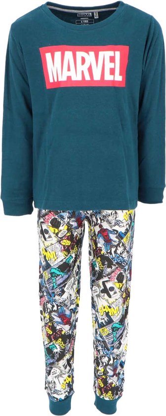 Tezenis AVENGERS SET - Pyjama - aufdruck bianco stampa avengers/crème