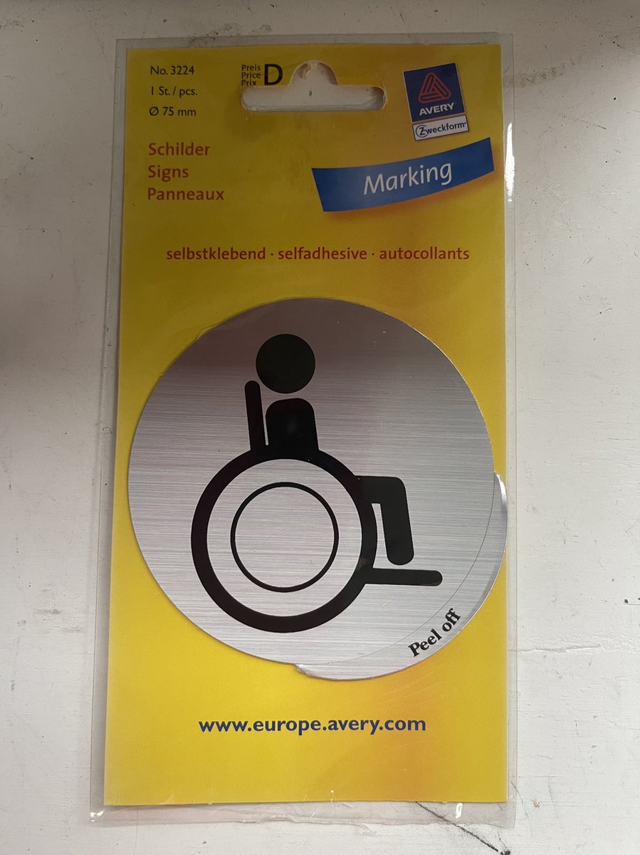 Avery Etiket Aluminium Rolstoel