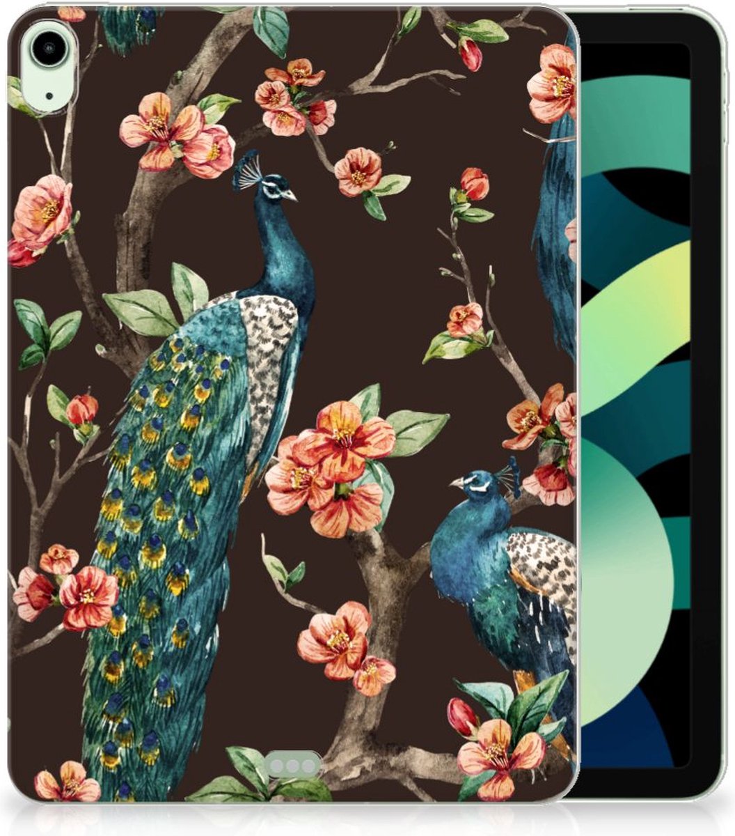 iPad Air (2020/2022) 10.9 inch Back Case Pauw met Bloemen