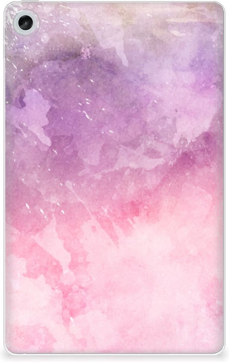 Tablethoes Lenovo Tab M10 Plus (3e generatie) Pink Purple Paint