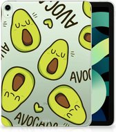 Leuk Hoesje iPad Air (2020/2022) 10.9 inch Bumper Case Avocado Singing met doorzichte zijkanten